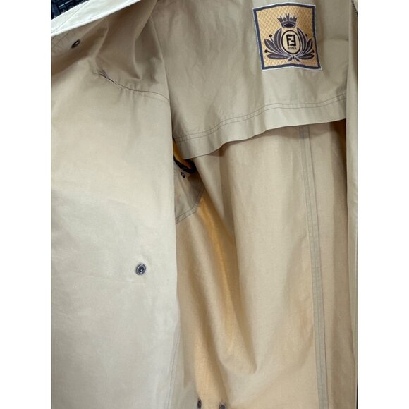 Fendi Tan Mens Medium Field Jacket authentic Italian Button Closure  sz 38 US - Picture 10 of 16